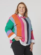 Load image into Gallery viewer, Clarity Rainbow Striped Knit 44189
