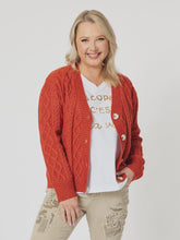 Load image into Gallery viewer, Threadz Diana Cable Cardigan 44368
