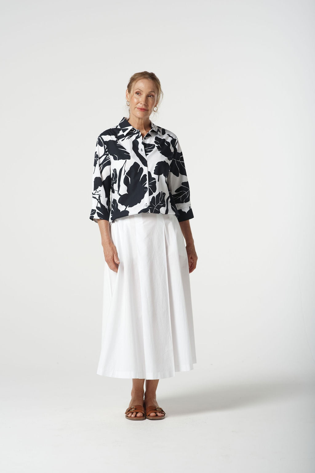 Goondiwindi Leaf Print Shirt 4396
