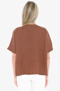Jump 2 Pocket Linen Top 3160