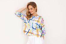 Load image into Gallery viewer, Kaleido Confetti Stripe Top 312
