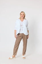 Load image into Gallery viewer, Gordon Smith Jersey Waist Linen Pant 19393
