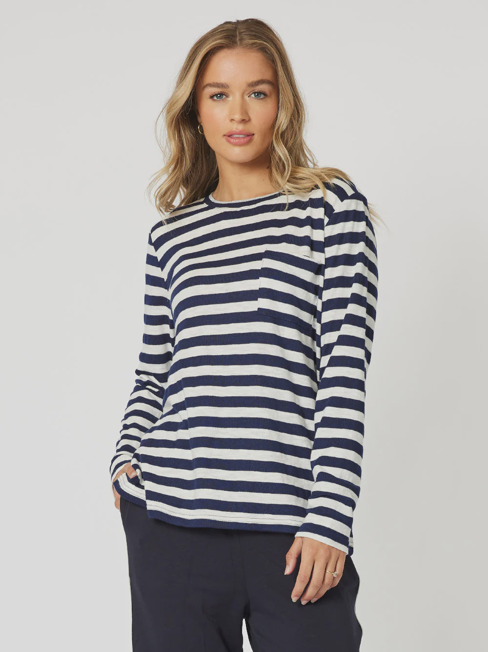 Threadz Stripe Long Sleeve Tee 44738 – Woolshed Clothing